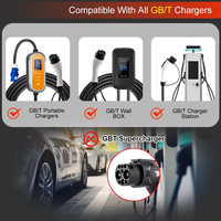Adaptador de Cargador para Vehículos Eléctricos de 22KW GBT a IEC 62196-2, Enchufe de Carga para Automóvil AC380V 32A Trifásico
