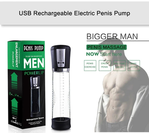 منفاخ هواء آلي لاستمناء الذكور الكهربائي قابل لإعادة الشحن USB لزيادة حجم المضخة - Product Image 2
