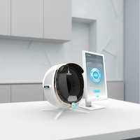 Analyseur de peau 3D intelligent AI, scanner de peau multispectral avec écran tactile pour salon