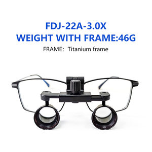 Kacamata Pembesar Bedah <span class=keywords><strong>Galilean</strong></span> untuk Kedokteran THT, Resep 22 2.5x 3.0X 3.5x, Bahan Logam Hitam Titanium - Product Image 4