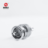 Cable RG59 de alta calidad 75-4 BNC conector macho duradero 75 Ohm impedancia cobre contacto adaptador estándar para aplicaciones RF