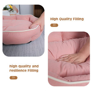 Colchón de cama para perros antiansiedad suave y esponjoso para mascotas pequeñas y grandes Con base antideslizante negra - Product Image 4