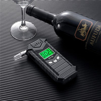 SZEEK EK90 - Alcoholímetro Portátil Compacto de Color Gris Oscuro, Tamaño Pequeño, Analizador de Aliento para el Hogar, Prueba Rápida