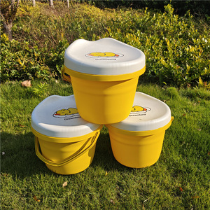 Dreamland Yellow Duck Storage <b>Stool</b> With Lid For Kids Toy Organizer Round <b>Plastic</b> Seat 1-3 Years Old - Product Image 3