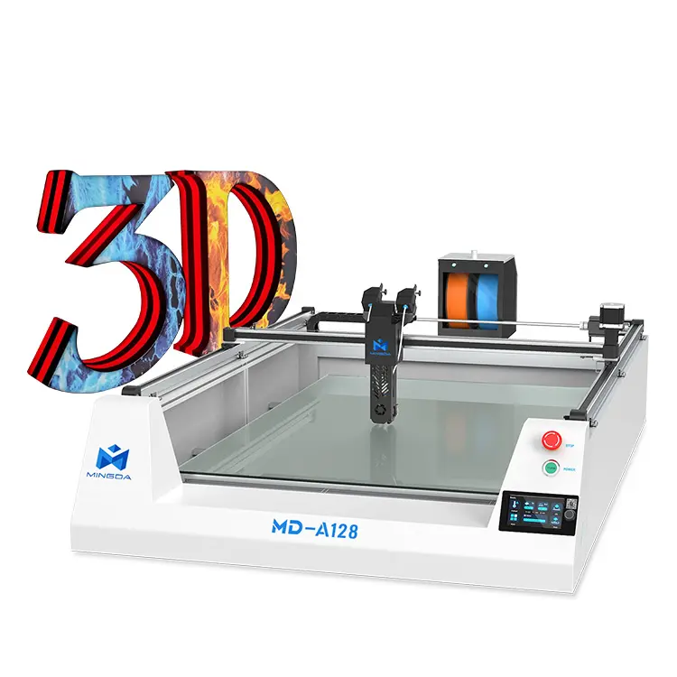 Mingda 1200*800*100mm signo acrílico máquina 3D fabricante máquina 3D impresora letra con varios colores