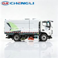 Camion balayeuse routière électrique pure Foton 12 tonnes, batterie CATL 162 kWh, lavage et balayage tout-en-un pour le nettoyage des routes