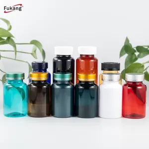 Clear glass pill jar 100ml 120ml 200ml frosted capsule bottle