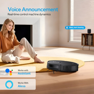 Robot Aspiradora y Mopa GS1 Combo 4000Pa, Robot Aspiradora Inteligente con Navegación Giroscópica para Pelo de Mascotas y Pisos Duros, Limpieza del Hogar - Product Image 4