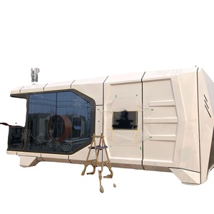 Maison bulle préfabriquée moderne en panneaux sandwich elliptiques pour hôtel, cabane préfabriquée extérieure - Product Image 1