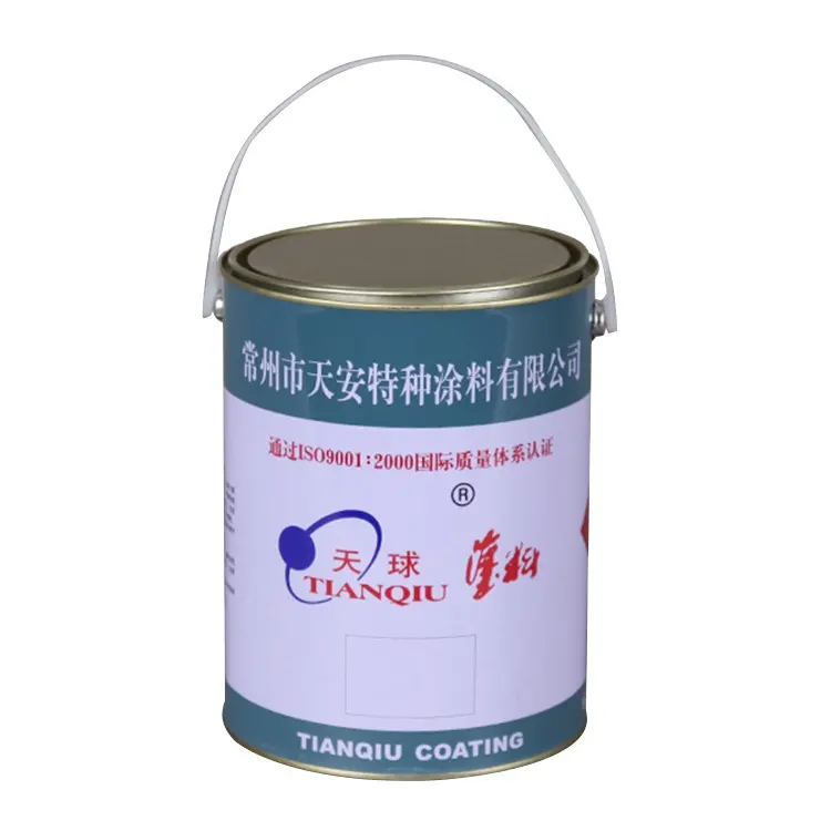 Wholesale Custom logo 4L Empty Round Metal Paint Tin Cans With Lid For Paint