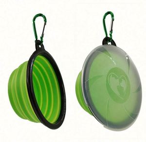 Bol pour animaux de compagnie en silicone de haute qualité, cadre noir, pliable, en TPE, portable, pour extérieur, pour nourriture pour chien - Product Image 5