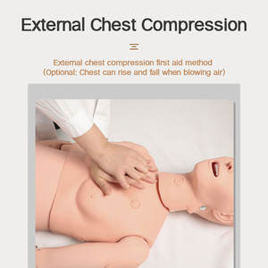 Simulatore Multifunzionale DARHMMY per Addestramento Infermieristico Femminile, Manichino in PVC con Funzione di Respirazione Artificiale e Genitali Intercambiabili - Product Image 4