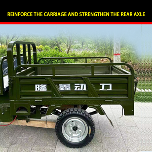 नई पावर गैसोलीन तीन पहिया मोटरसाइकिल बंद शरीर कृषि ईंधन साइकिल चालक के लिए कृषि ईंधन ट्राइसाइकिल - Product Image 3