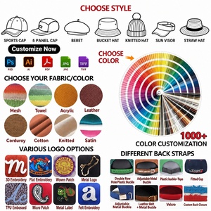 Casquette de baseball à 5 panneaux avec logo brodé, imperméable, découpée au laser, perforée - Product Image 6