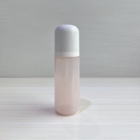 Vide rond 30ml 100ml 120ml 150ml paroi épaisse PETG plastique rose cosmétique emballage pompe de pulvérisation Toner Lotion bouteille avec couvercle