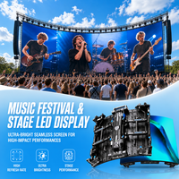 Pantalla LED para Escenarios Exteriores P2.9, Precio de Fábrica, 7680Hz, Aluminio Fundido a Presión, para Conciertos, Alquiler, Video Wall, Fondo de Escenario