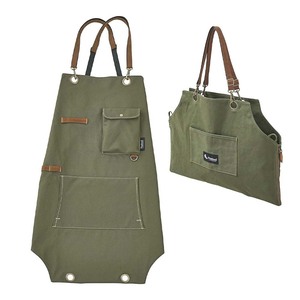 Tablier à bavette en toile verte <span class=keywords><strong>militaire</strong></span> avec bretelles en cuir pour restaurant café lait thé boutique fleur Art barbier joint - Product Image 1