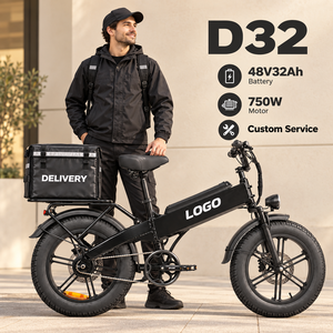 Bicicleta Eléctrica D32 Directo de Fábrica, 750W, 80N·m Torque, 48V32Ah, Personalizable, Venta al Por Mayor - Product Image 1