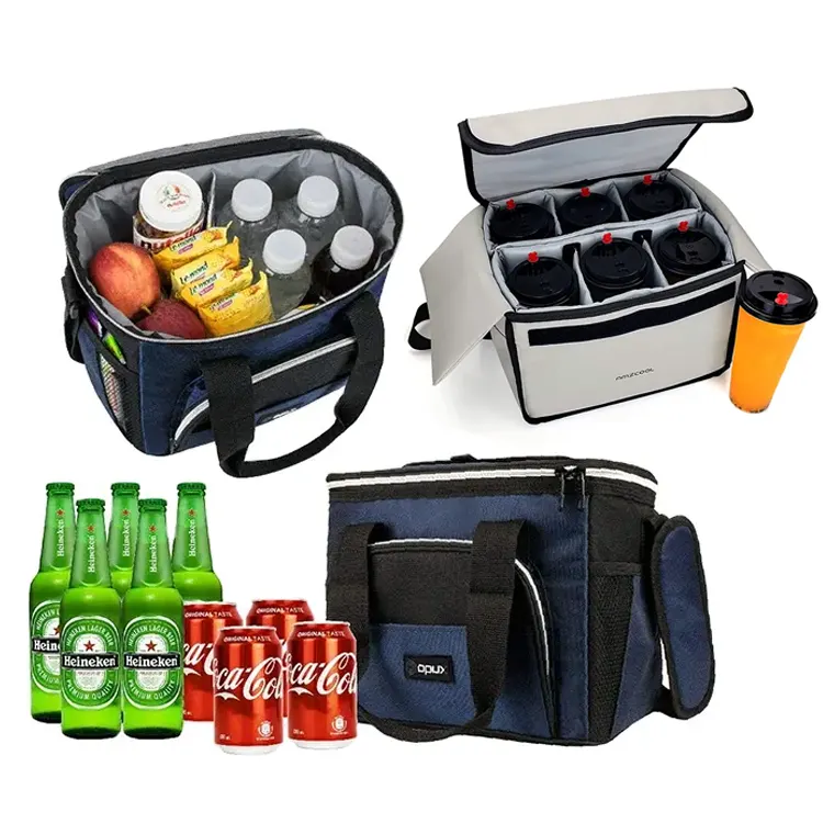 Custom Soft Side Outdoor Reizen Picknick Drank Fruit Verpakking Levering Thermische Geïsoleerde Thermos Koeltas Voor Sandwich Pakket