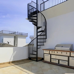 <span class=keywords><strong>Escalier</strong></span> <span class=keywords><strong>en</strong></span> <span class=keywords><strong>colimaçon</strong></span> moderne <span class=keywords><strong>en</strong></span> métal sur mesure avec des marches <span class=keywords><strong>en</strong></span> bois et <span class=keywords><strong>en</strong></span> acier inoxydable, durable, sûr, écologique, pour une utilisation <span class=keywords><strong>en</strong></span> intérieur, idéal pour les appartements - Product Image 6