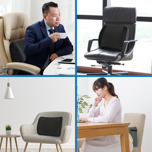 Cojín <span class=keywords><strong>de</strong></span> Soporte Lumbar <span class=keywords><strong>de</strong></span> Espuma Viscoelástica Premium para la Espalda y la Cintura, para <span class=keywords><strong>Silla</strong></span> <span class=keywords><strong>de</strong></span> Oficina, Conductor <span class=keywords><strong>de</strong></span> Automóvil, Masaje, Impermeable, Antibacteriano - Product Image 4