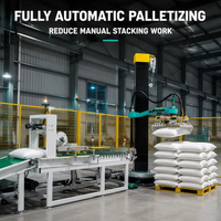 Robot palettiseur automatique à quatre axes pour sacs, bras robotisé, machine d'empilage automatisée, palettiseur robotisé