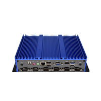 Mini systèmes industriel intégré sans ventilateur, ordinateur avec processeur double Core J1800, LAN, double COM, pour domotique en usine