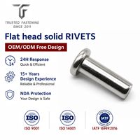 Rivets plats personnalisés TianFang pour maillons de chaînes de convoyeurs, en acier au carbone zingué, conception OEM ODM et approvisionnement en gros