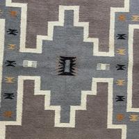 Tapis Kilim Moderne Abstrait Tissé à la Main en Laine, à Poil Plat, Lavable, pour Toutes Saisons, Idéal Salon, Chambre, Décoration Intérieure