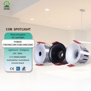 <span class=keywords><strong>Spot</strong></span> à angle réglable de haute qualité à trou ouvert 3ctt 200v-240vac 7w 9w 12w 15w 18w 20w Downlight sans pilote - Product Image 1