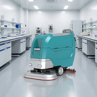 Nettoyeur de sols électrique sans vibrations GIYO X850 autopropulsé, 285 kg d'équilibre pour les laboratoires de précision