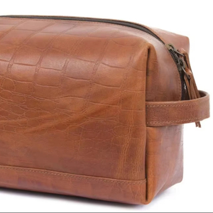 Neceser de Cuero Premium para Hombre, Bolsa de Viaje, Organizador de Gran Capacidad, Bolsa de Aseo Cosmética, Estuche con Cierre Duradero - Product Image 1