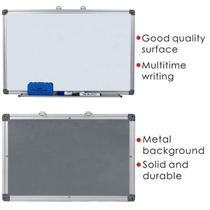 <span class=keywords><strong>Tableau</strong></span> <span class=keywords><strong>blanc</strong></span> <span class=keywords><strong>magnétique</strong></span> Foska Drywipe, petit et <span class=keywords><strong>grand</strong></span>, avec cadre en alliage d'aluminium durable, surface d'écriture <span class=keywords><strong>magnétique</strong></span> lisse et plateau pour stylos - Product Image 2