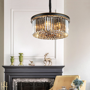 OEM all'ingrosso personalizzato fascia alta K9 <span class=keywords><strong>classico</strong></span> di lusso <span class=keywords><strong>moderno</strong></span> appeso soffitto ciondolo <span class=keywords><strong>lampadario</strong></span> di cristallo per Hotel Dinning soggiorno - Product Image 1