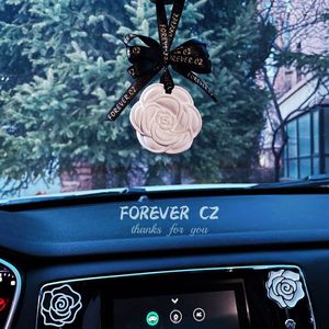 Plaster Camellia <b>Flower</b> Hanging Air Freshener 42g Long Lasting Fragrance For Car Interior - Product Image 3