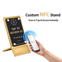 Support d'affichage de table sans contact intelligent et réutilisable avec puce NFC magnétique pour carte de visite