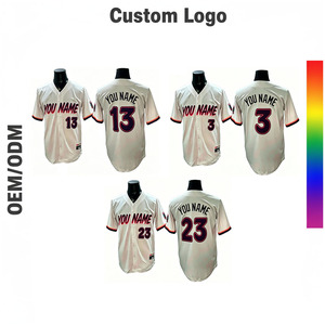 Maillot de baseball personnalisé avec nom, numéro et logo sur mesure – Chemises de baseball multicolores pour hommes, femmes et enfants - Product Image 1