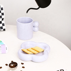 Nueva Taza <span class=keywords><strong>de</strong></span> cerámica <span class=keywords><strong>de</strong></span> nube nórdica, platillo <span class=keywords><strong>de</strong></span> porcelana para desayuno, café, oficina, taza <span class=keywords><strong>de</strong></span> agua - Product Image 3