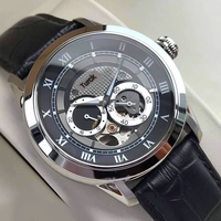Nouvelle Montre Squelette Automatique 96A135 pour Homme 2025 – Boîtier en Acier Inoxydable, Bracelet en Cuir, Sport, Mécanique, Aiguilles de Haute Qualité