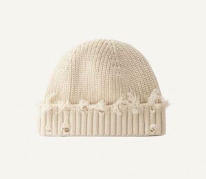 Vente en gros de bonnets d'hiver unisexes de couleur unie pour hommes, bonnets tricotés personnalisés, bonnets délavés - Product Image 3