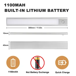 Lampu led tubuh manusia, lampu strip LED malam kecil induksi lemari pakaian koridor led pengisian daya usb