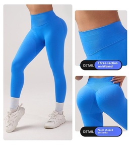 High-Waisted Women's Butt-Lifting Seamless for Impact Yoga <strong>Leggings</strong> Hot 3-Way Tummy Control Fitness Pants - Product Image 4