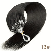 Extensions de cheveux humains européens vierges Remy, trame micro-fine, lisses, clairs/foncés, cuticules intactes, sans perte de cheveux