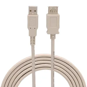 ROHS उल उच्च गति यूएसबी 2.0 केबल पुरुष के लिए महिला 28awg /24awg USB विस्तार केबल