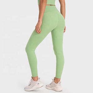 Nouveau pantalon de fitness de sport de levage de hanche européen et américain sans fil maladroit nuggedness taille haute pantalon de yoga serré - Product Image 6