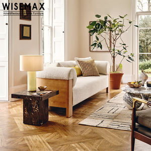 WISEMAX – meubles en tissu de style nordique, chaise de canapé simple, cadre en bois massif, boucle de canapé trois places, ensemble pour hôtel, maison, salon - Product Image 3