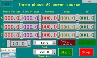 Fuente de Alimentación de CA Trifásica de 380V, 45-200KW, Control de Programa Vertical, Frecuencia Variable, con 90% de Eficiencia, Salida de 45Hz-400Hz