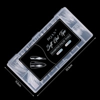 BQAN Salon professionnel français longue double forme canard doux X ongles conseils acrylique faux gel conseils pour extensions d'ongles