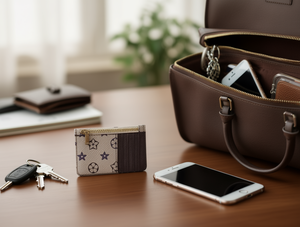 Portacarte con Cerniera 7 Pollici in Microfibra Pelle Sintetica Portafoglio Minimalista per Carte di Credito - Product Image 2