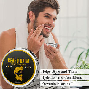 Set de Cuidado de Barba de Larga Duración para Hombre con Bálsamo Hidratante, 2 Piezas, Cera para Barba, Tratamiento de Estilizado, Suministro OEM - Product Image 1